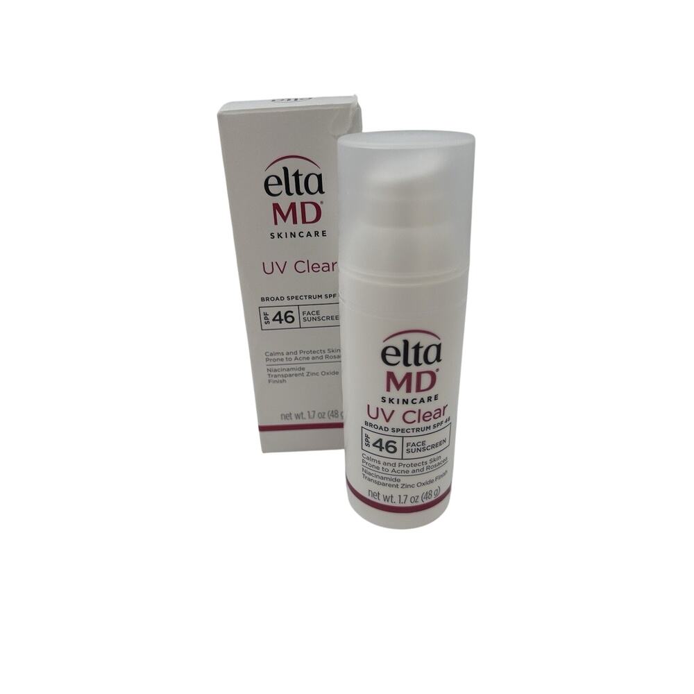 Elta MD UV Clear Broad-spectrum Facial Sunscreen SPF 46 1.7 oz EXP 2028 NEW